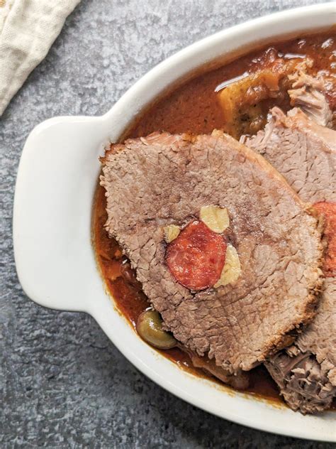 How many calories are in cuban pot roast stuffed w/ ham - calories, carbs, nutrition