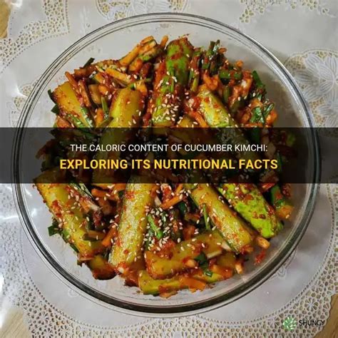 How many calories are in cucumber kimchi - calories, carbs, nutrition