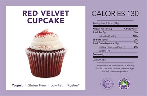 How many calories are in cupcake red velvet #16 scoop - calories, carbs, nutrition