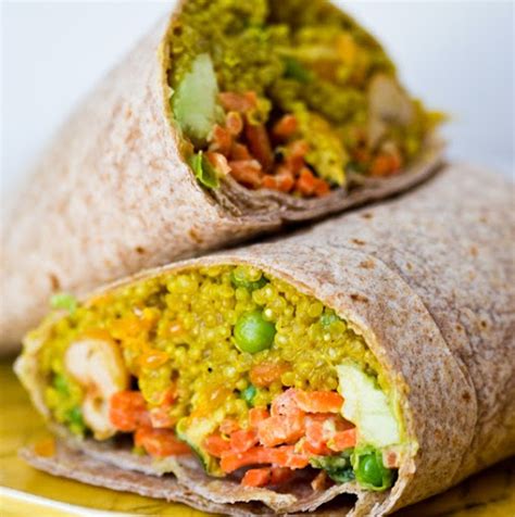 How many calories are in curry quinoa tofu wrap - calories, carbs, nutrition