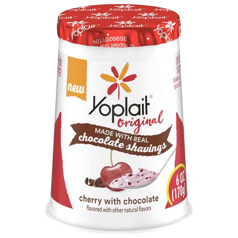 How many calories are in dark chocolate and cherry yogurt - calories, carbs, nutrition