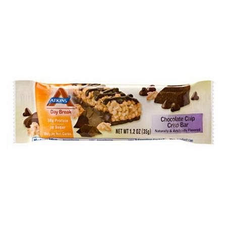 How many calories are in day break chocolate chip crisp - calories, carbs, nutrition