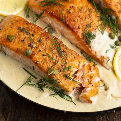 How many calories are in dill seared salmon - calories, carbs, nutrition