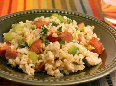 How many calories are in dirty rice with andouille - calories, carbs, nutrition