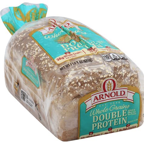 How many calories are in double protein bread - calories, carbs, nutrition