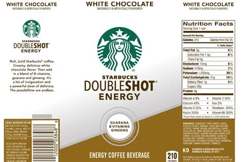 How many calories are in doubleshot energy - coffee - calories, carbs, nutrition