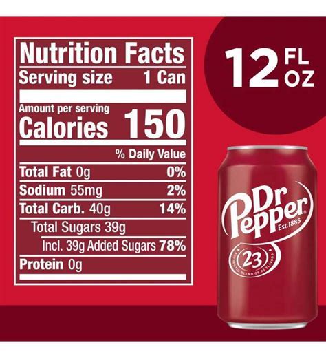 How many calories are in dr. pepper (80875.0) - calories, carbs, nutrition