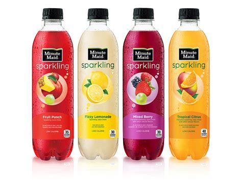 How many calories are in drink sparkling minute maid fizzy lemon 16.9 oz - calories, carbs, nutrition