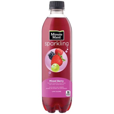 How many calories are in drink sparkling minute maid mixed berry 16.9 oz - calories, carbs, nutrition