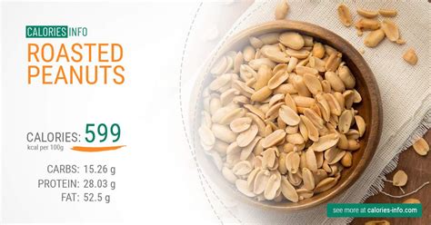 How many calories are in dry roasted - calories, carbs, nutrition