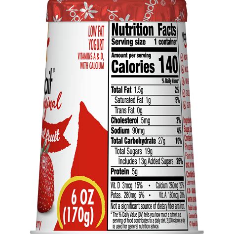 How many calories are in duos fuze beverage and yoplait yogurt - calories, carbs, nutrition