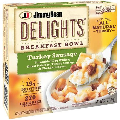 How many calories are in egg white turkey sausage breakfast bowl - calories, carbs, nutrition