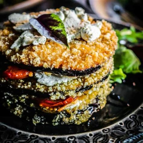 How many calories are in eggplant and sausage napoleon - calories, carbs, nutrition