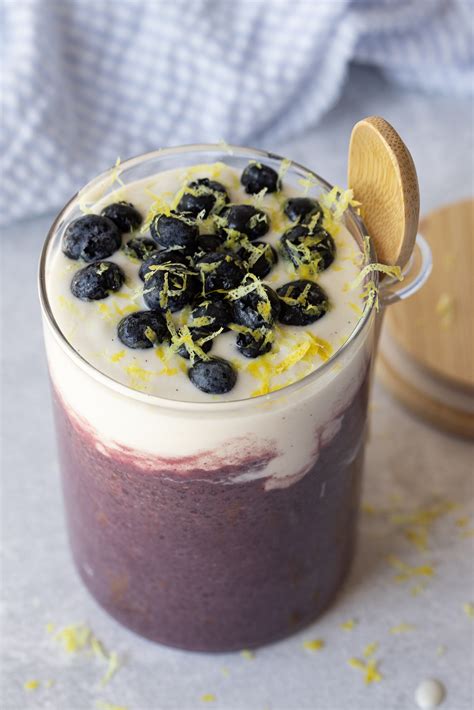 How many calories are in elements - lemon blueberry chia pudding parfait - calories, carbs, nutrition