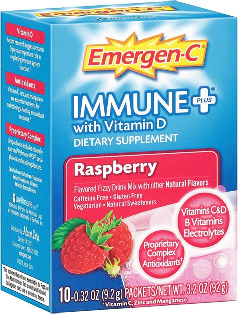 How many calories are in emergen -c immune - calories, carbs, nutrition