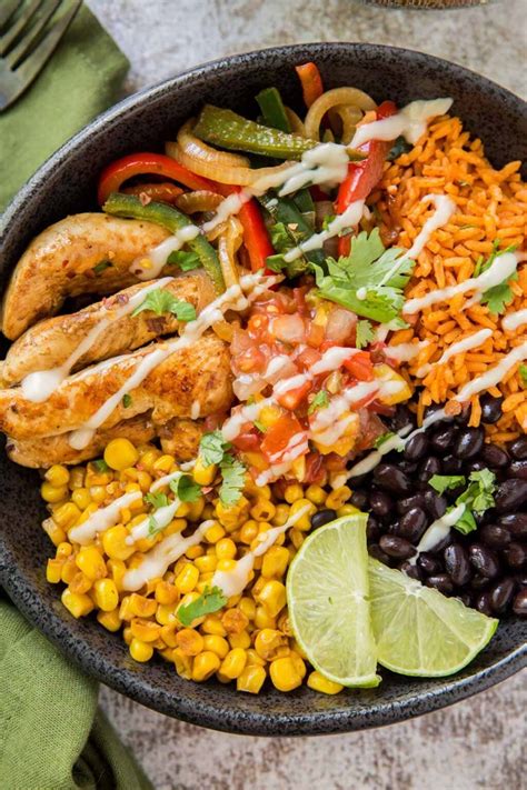 How many calories are in fajita bowl - calories, carbs, nutrition