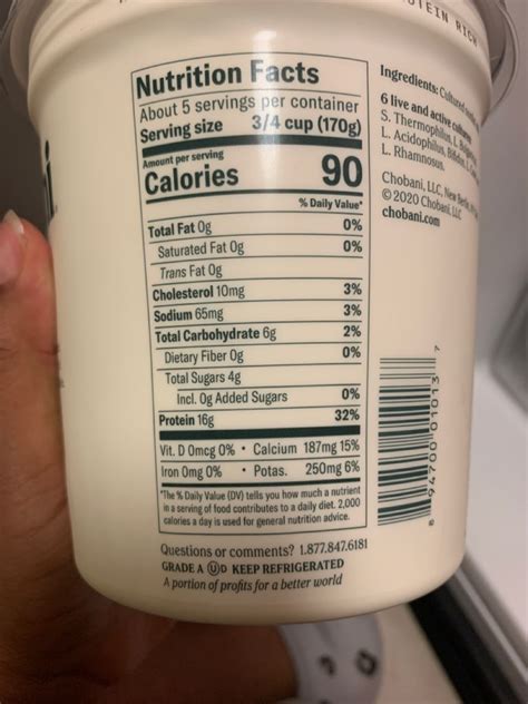 How many calories are in fat free greek yogurt (63080.5) - calories, carbs, nutrition