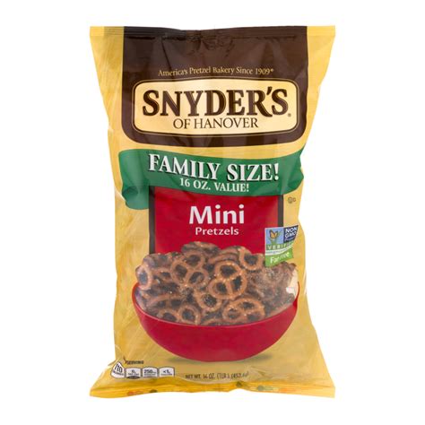 How many calories are in fat free mini pretzels - all natural - calories, carbs, nutrition