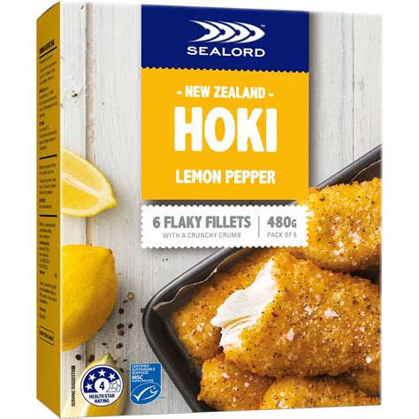 How many calories are in fillet of hoki with lemon and chilli - calories, carbs, nutrition