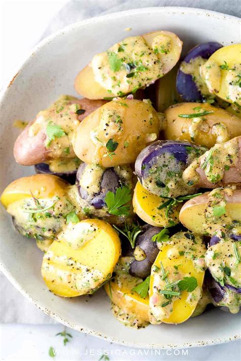 How many calories are in fingerling potato salad - calories, carbs, nutrition