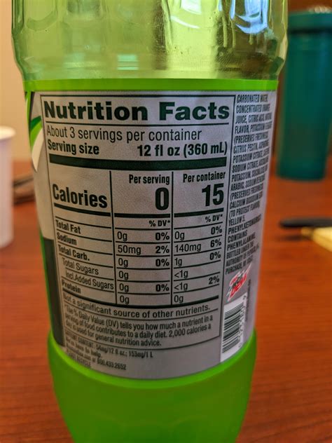 How many calories are in fountain soda, mountain dew, 24oz - calories, carbs, nutrition