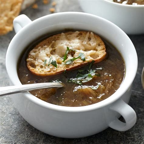 How many calories are in french onion soup with parmesan croute - calories, carbs, nutrition