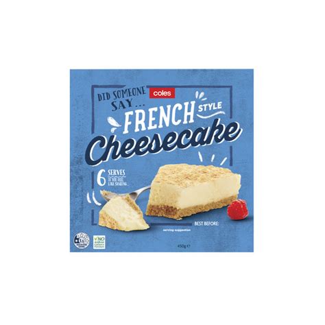 How many calories are in french style cheesecake - calories, carbs, nutrition