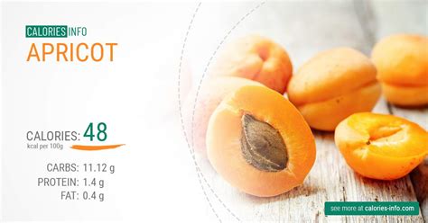 How many calories are in fresh fruit - apricots - calories, carbs, nutrition