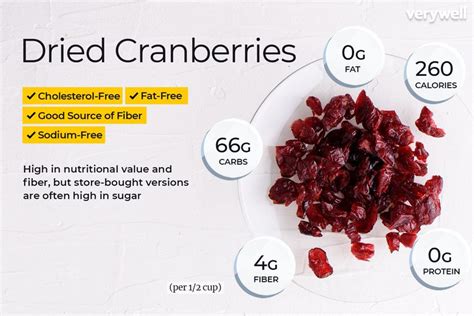 How many calories are in fresh fruit - cranberries - calories, carbs, nutrition