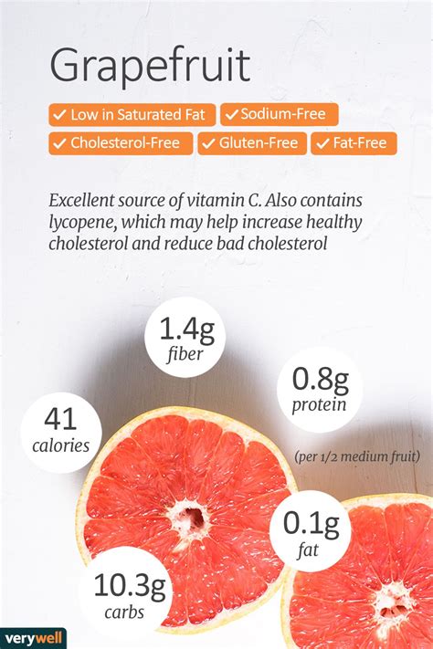 How many calories are in fresh grapefruit half (1124.0) - calories, carbs, nutrition