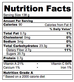 How many calories are in fruit roll - calories, carbs, nutrition