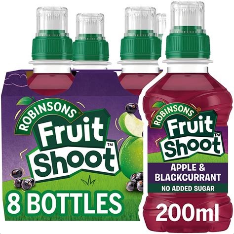 How many calories are in fruit shoot apple and blackcurrant - calories, carbs, nutrition