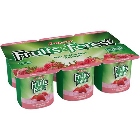 How many calories are in fruits of the forest yoghurt - calories, carbs, nutrition