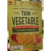 How many calories are in garden vegetable crackers - calories, carbs, nutrition