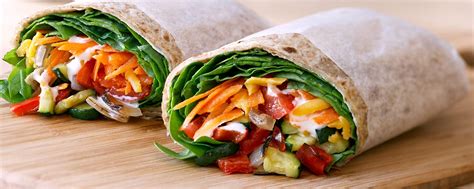 How many calories are in garlic roasted vegetable wrap - calories, carbs, nutrition