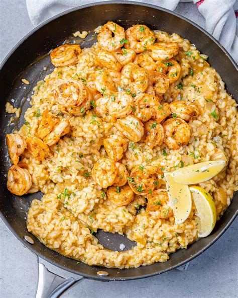 How many calories are in garlic shrimp risotto - calories, carbs, nutrition