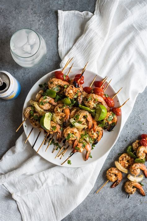 How many calories are in garlic shrimp skewer plate - calories, carbs, nutrition