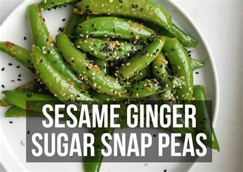 How many calories are in ginger sesame sugar snap peas - calories, carbs, nutrition