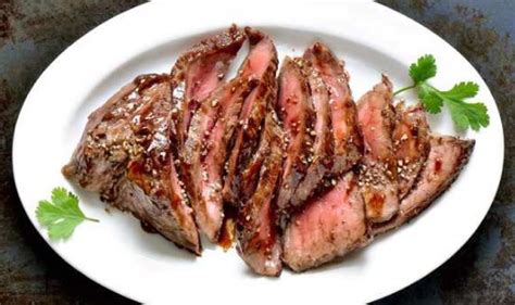 How many calories are in ginger soy flank steak - calories, carbs, nutrition