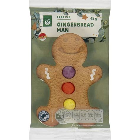 How many calories are in gingerbread men - calories, carbs, nutrition