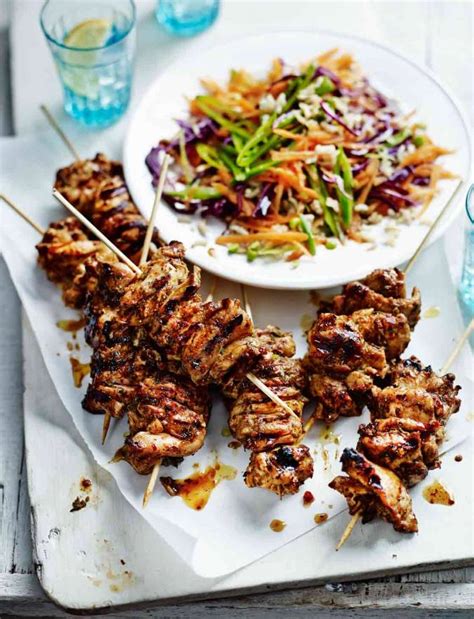 How many calories are in glazed chicken skewers with brown rice - calories, carbs, nutrition