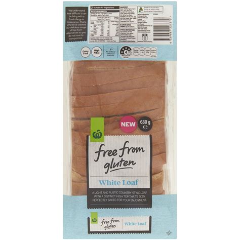 How many calories are in gluten free white loaf - calories, carbs, nutrition