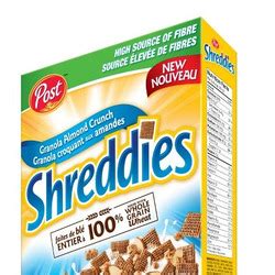 How many calories are in granola almond crunch shreddies - calories, carbs, nutrition