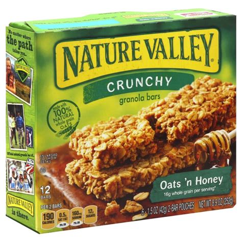 How many calories are in granola bar nature valley assorted - calories, carbs, nutrition