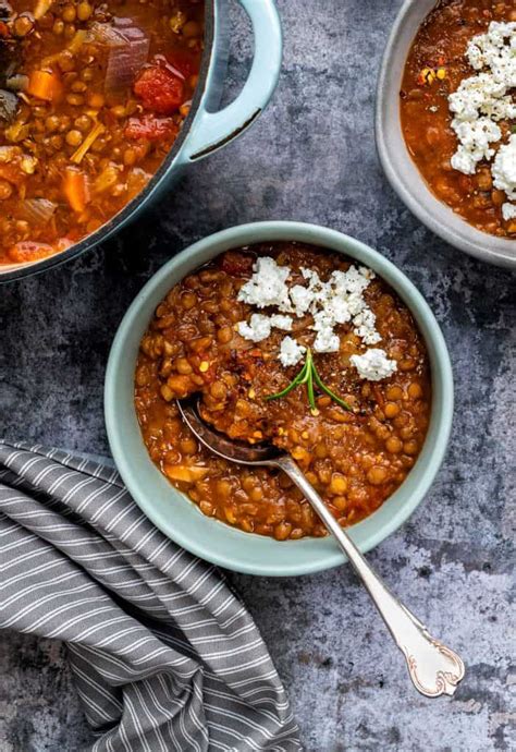How many calories are in greek lentil soup - calories, carbs, nutrition
