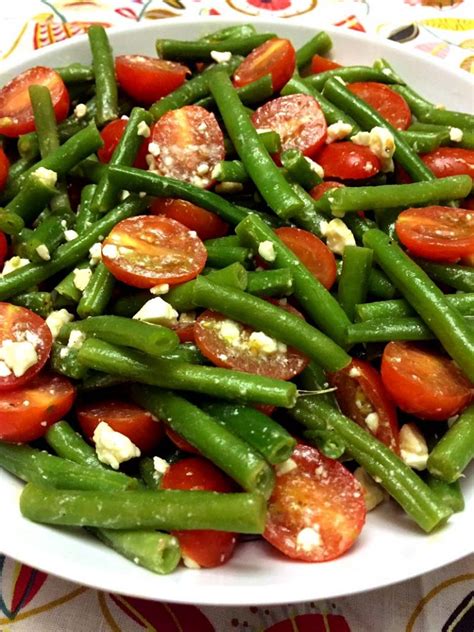 How many calories are in green bean tomato and feta salad - calories, carbs, nutrition