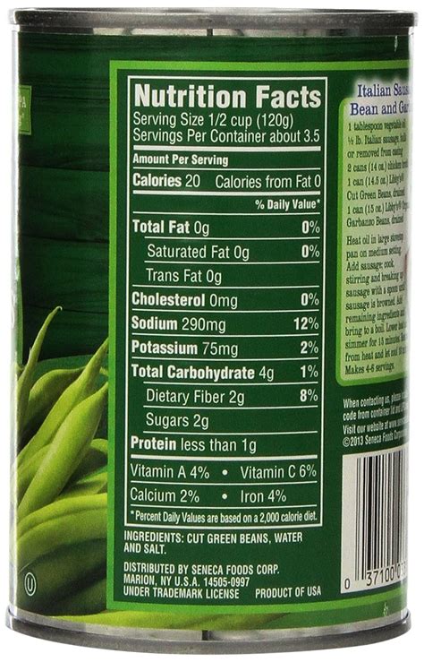 How many calories are in green beans bacon & herbs 3 oz - calories, carbs, nutrition