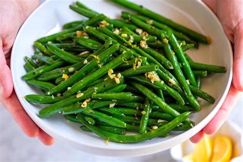 How many calories are in green beans fresh sauteed lemon garlic 1 oz - calories, carbs, nutrition