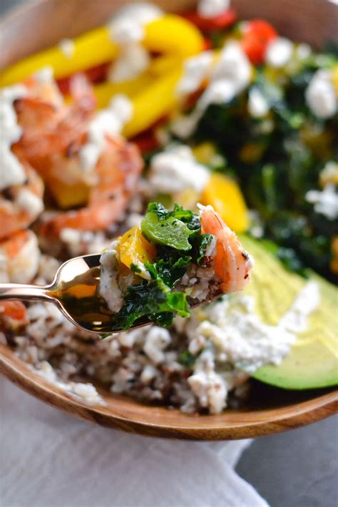 How many calories are in greens grains - citrus shrimp grains bowl - calories, carbs, nutrition