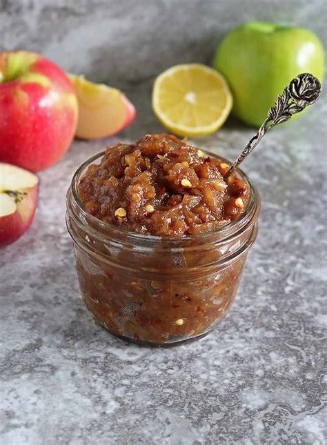 How many calories are in grilled apple chutney - calories, carbs, nutrition